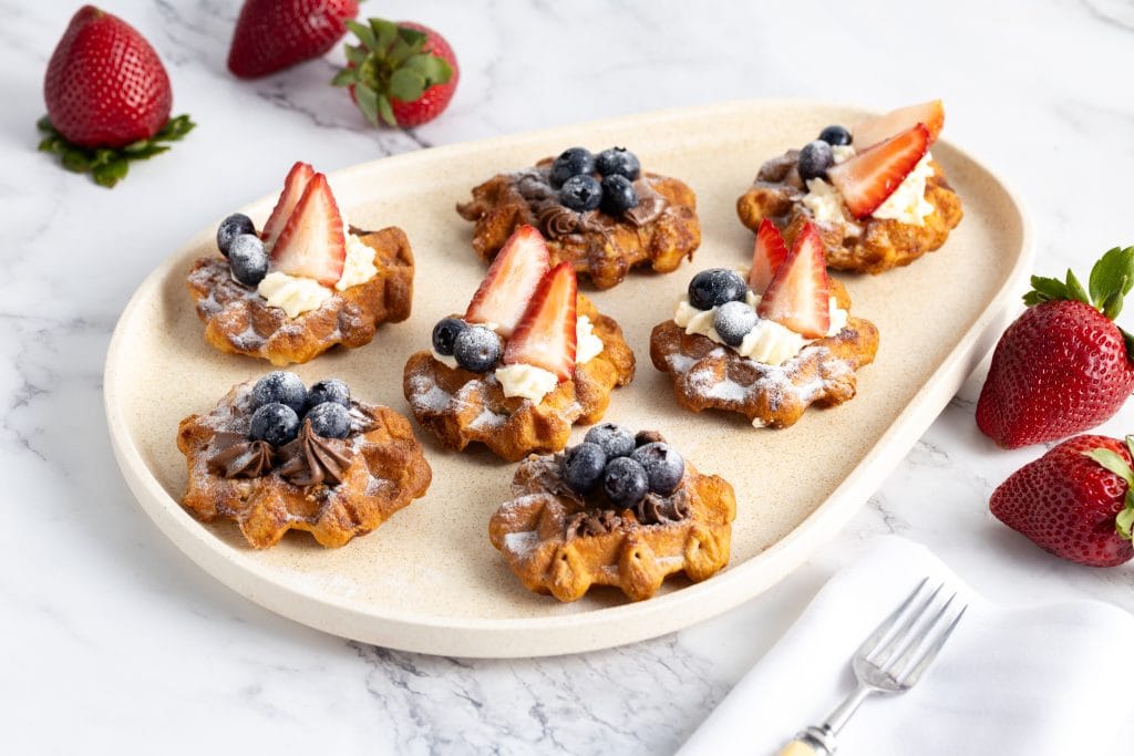 Waffles for breakfast catering